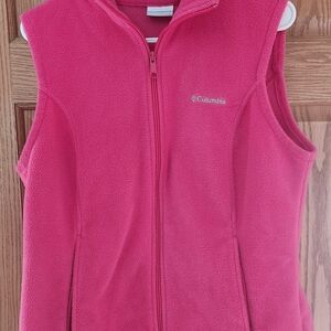 Columbia Vibrant Pink Fleece Vest